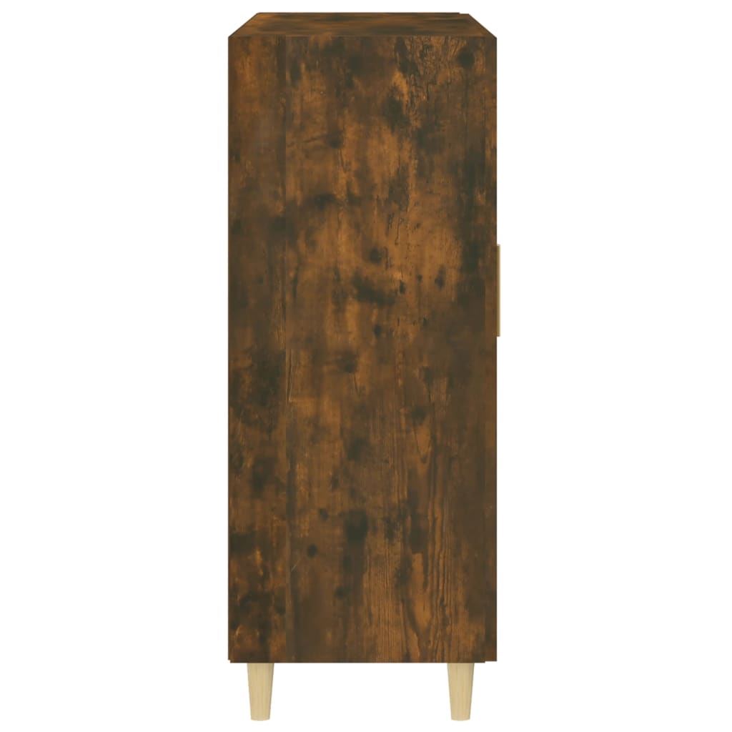 Füstös tölgy színű szerelt fa tálalószekrény 69,5 x 34 x 90 cm