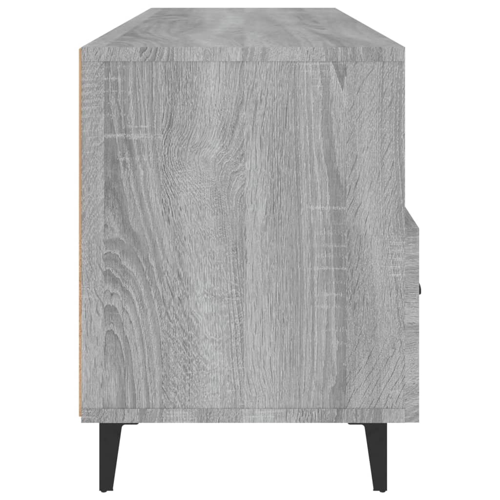 Szürke sonoma színű szerelt fa tv-szekrény 102 x 35 x 50 cm