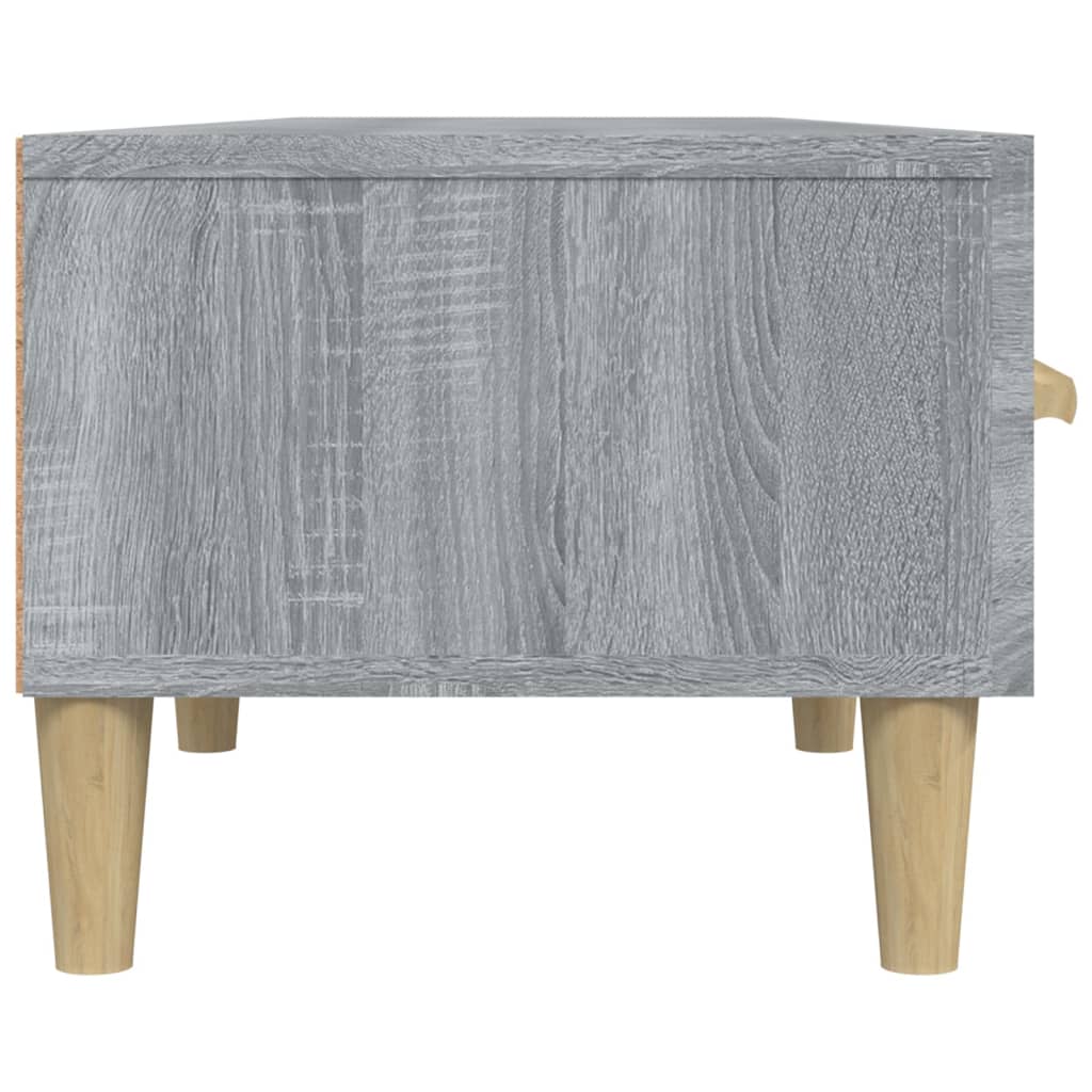 Szürke sonoma színű szerelt fa tv-szekrény 150 x 34,5 x 30 cm