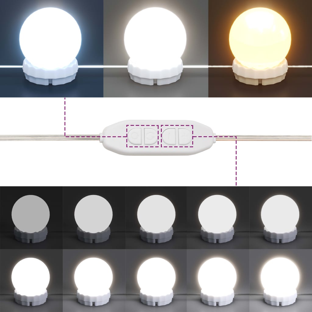 Füstös tölgy színű tükrös szekrény led-ekkel 60 x 31,5 x 62 cm Füstös tölgy színű tükrös szekrény led-ekkel 60 x 31,5 x 62 cm