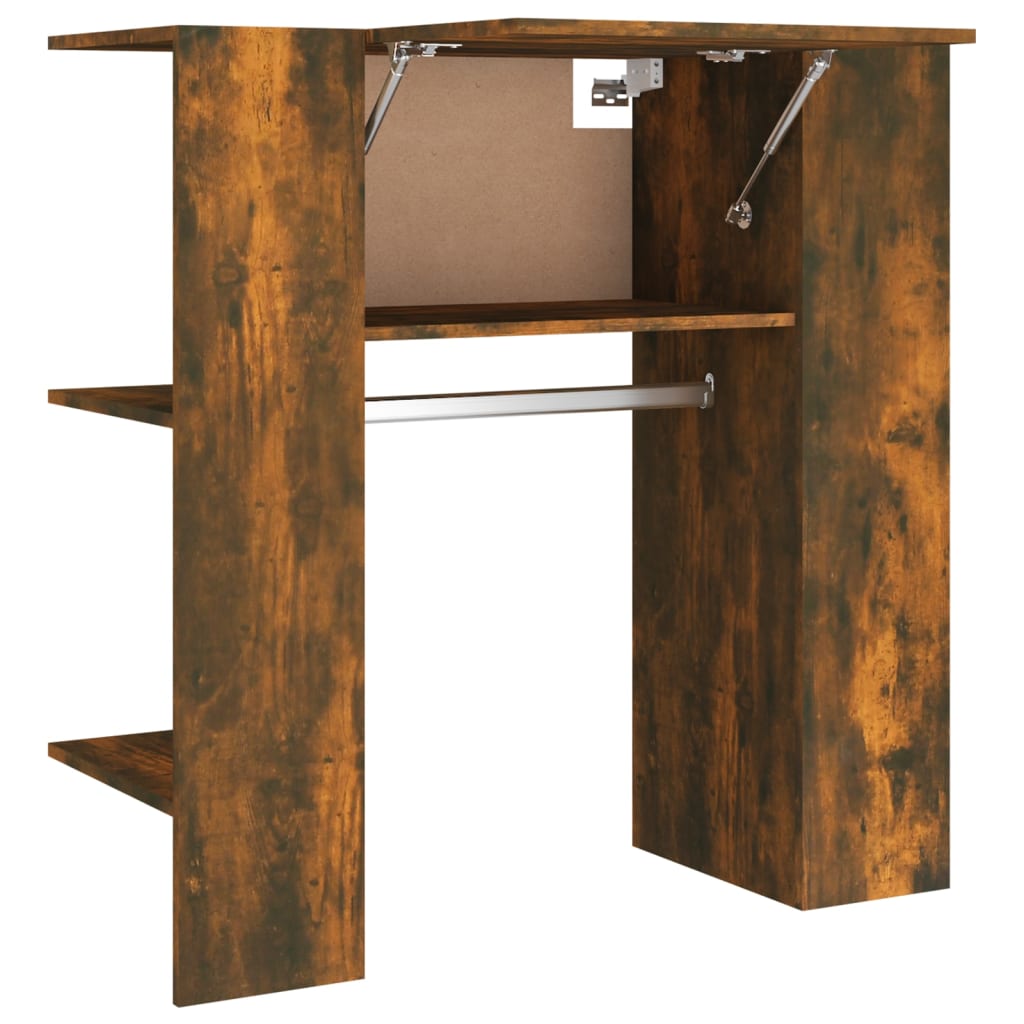 Füstös tölgyszínű szerelt fa előszobaszekrény 97,5x37x99 cm Füstös tölgyszínű szerelt fa előszobaszekrény 97,5x37x99 cm