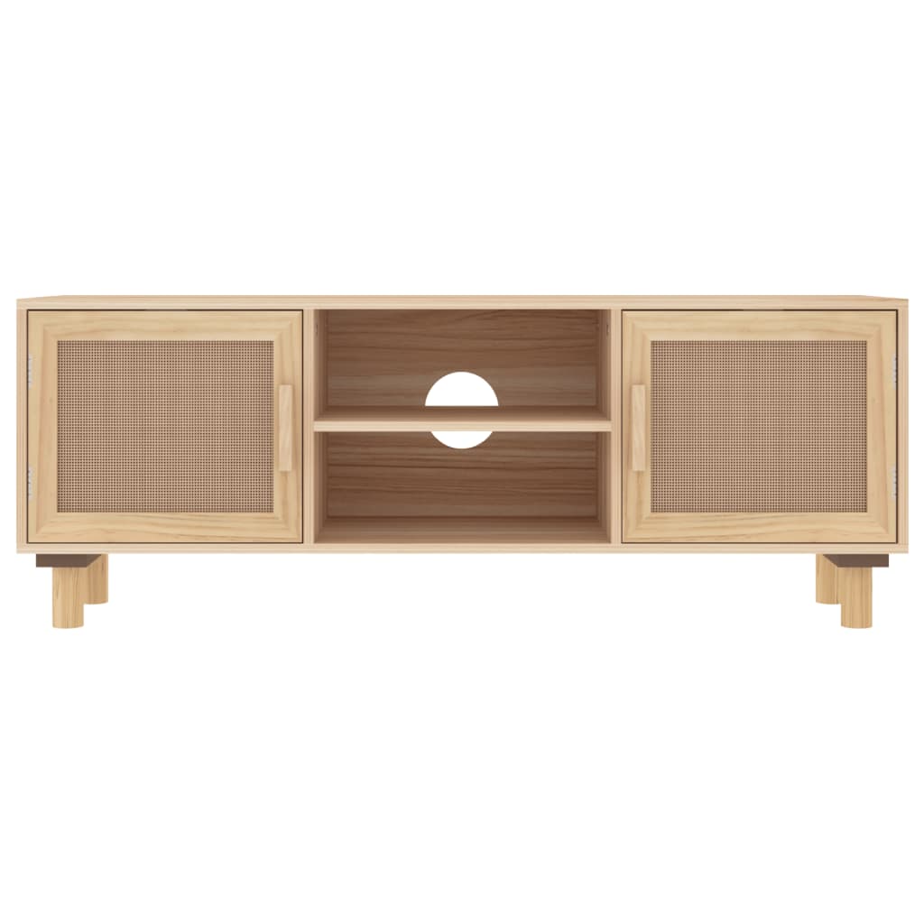 Barna fenyőfa és természetes rattan tv-szekrény 105x30x40 cm Barna fenyőfa és természetes rattan tv-szekrény 105x30x40 cm