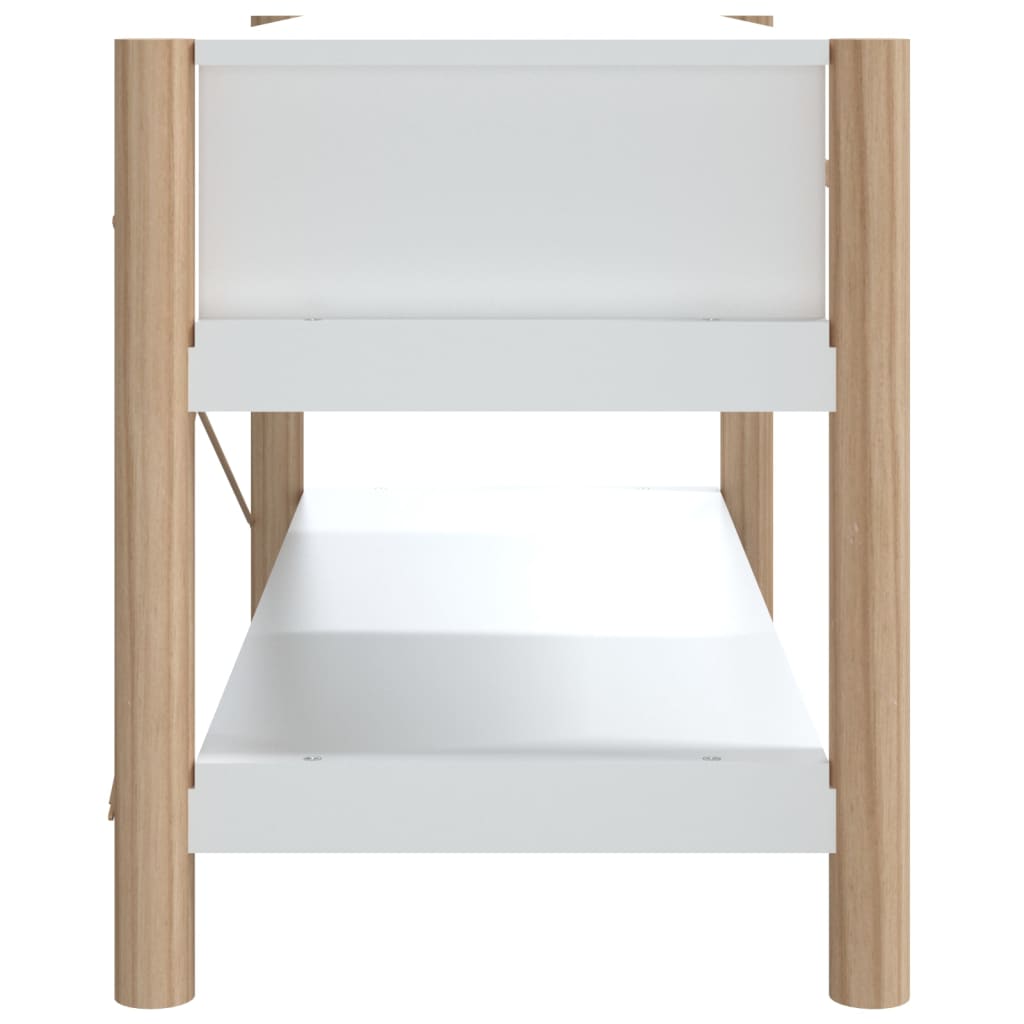 Fehér szerelt fa tv-szekrény 82x38x45 cm