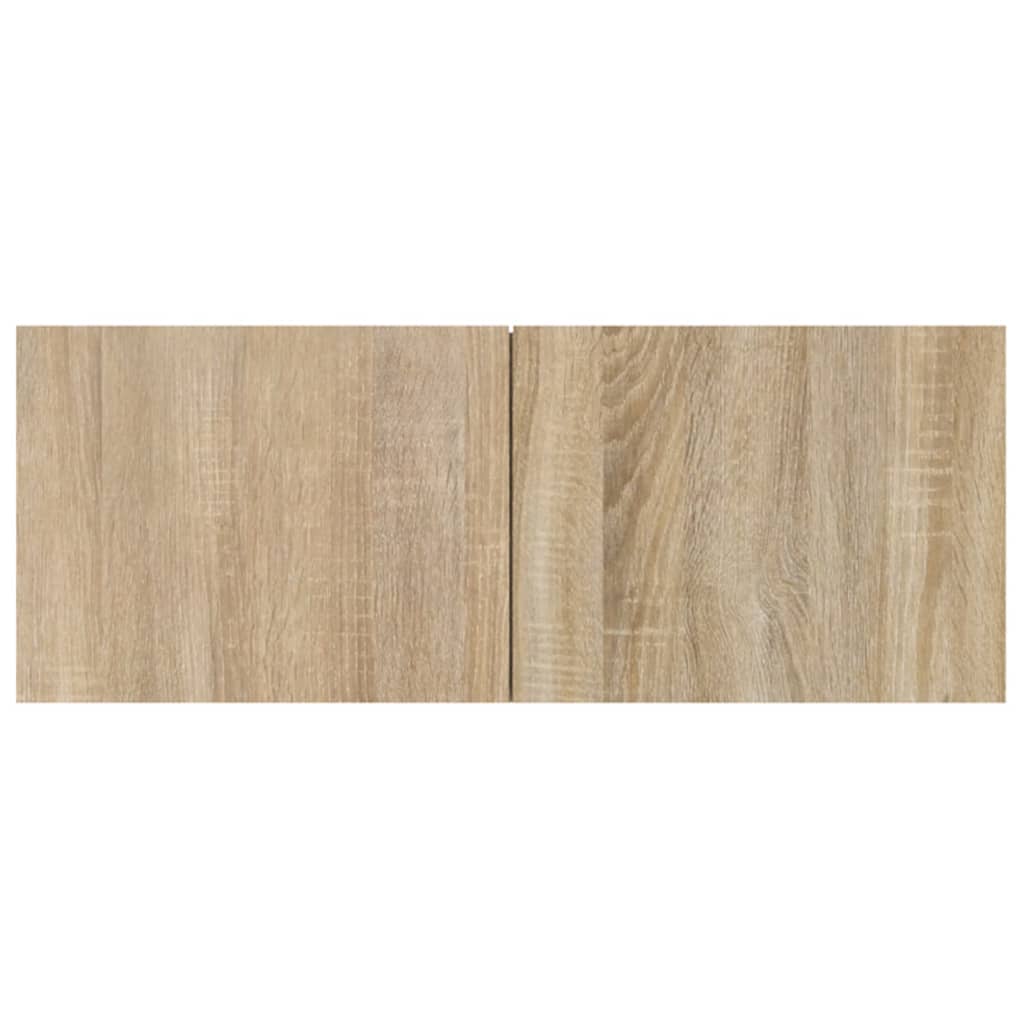 4 db sonoma-tölgy színű szerelt fa tv-szekrény 80 x 30 x 30 cm