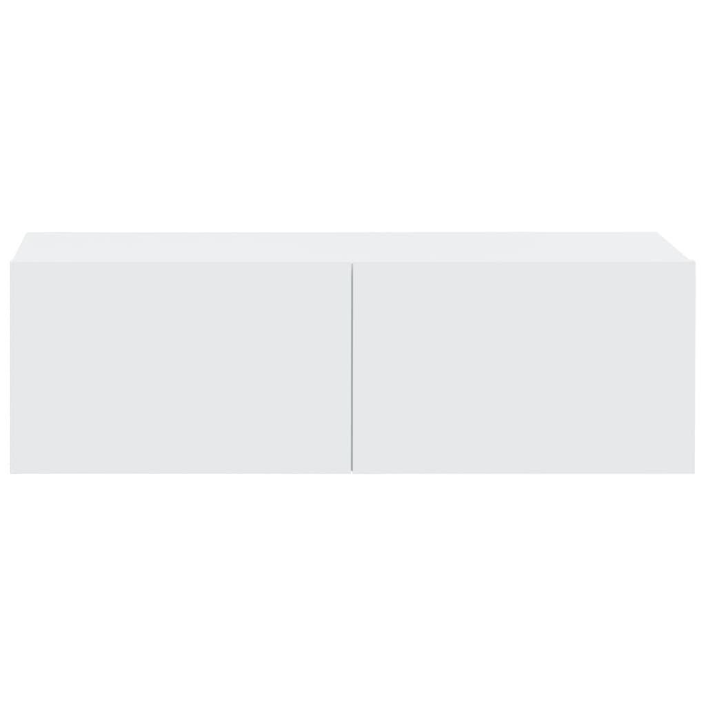 4 db fehér fali tv-szekrény 100 x 30 x 30 cm 4 db fehér fali tv-szekrény 100 x 30 x 30 cm