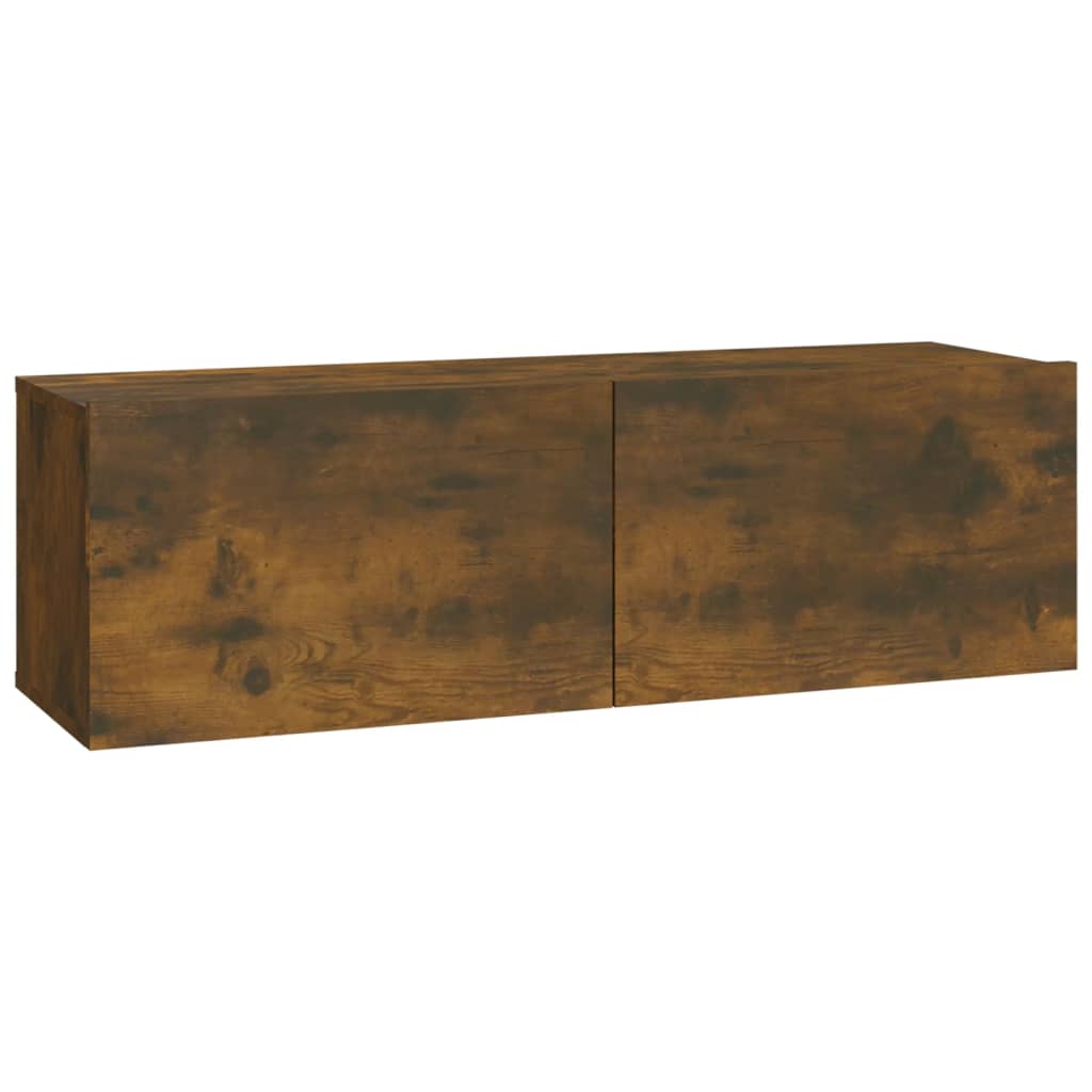 4 db füstös tölgy színű fali tv-szekrény 100 x 30 x 30 cm