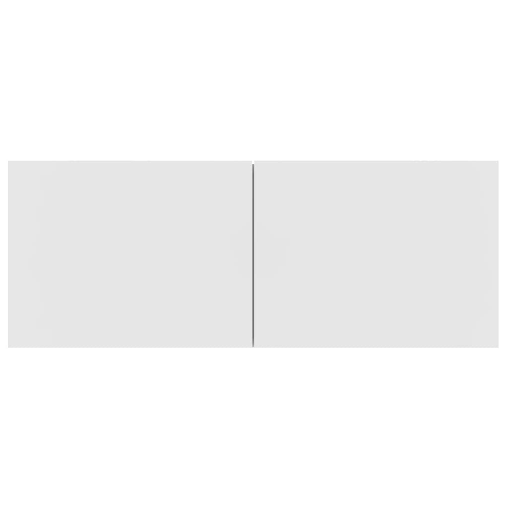 4 részes fehér szerelt fa tv-szekrényszett