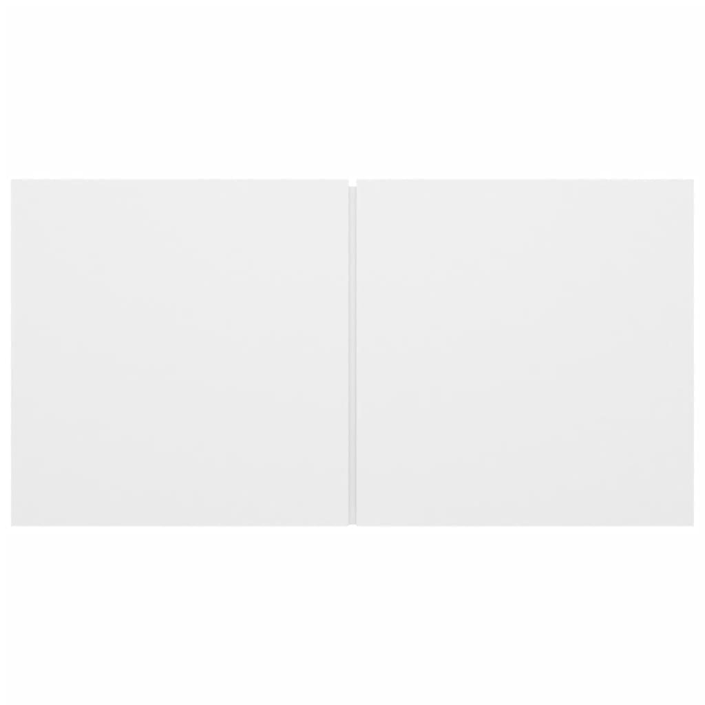 5-részes fehér szerelt fa tv-szekrényszett