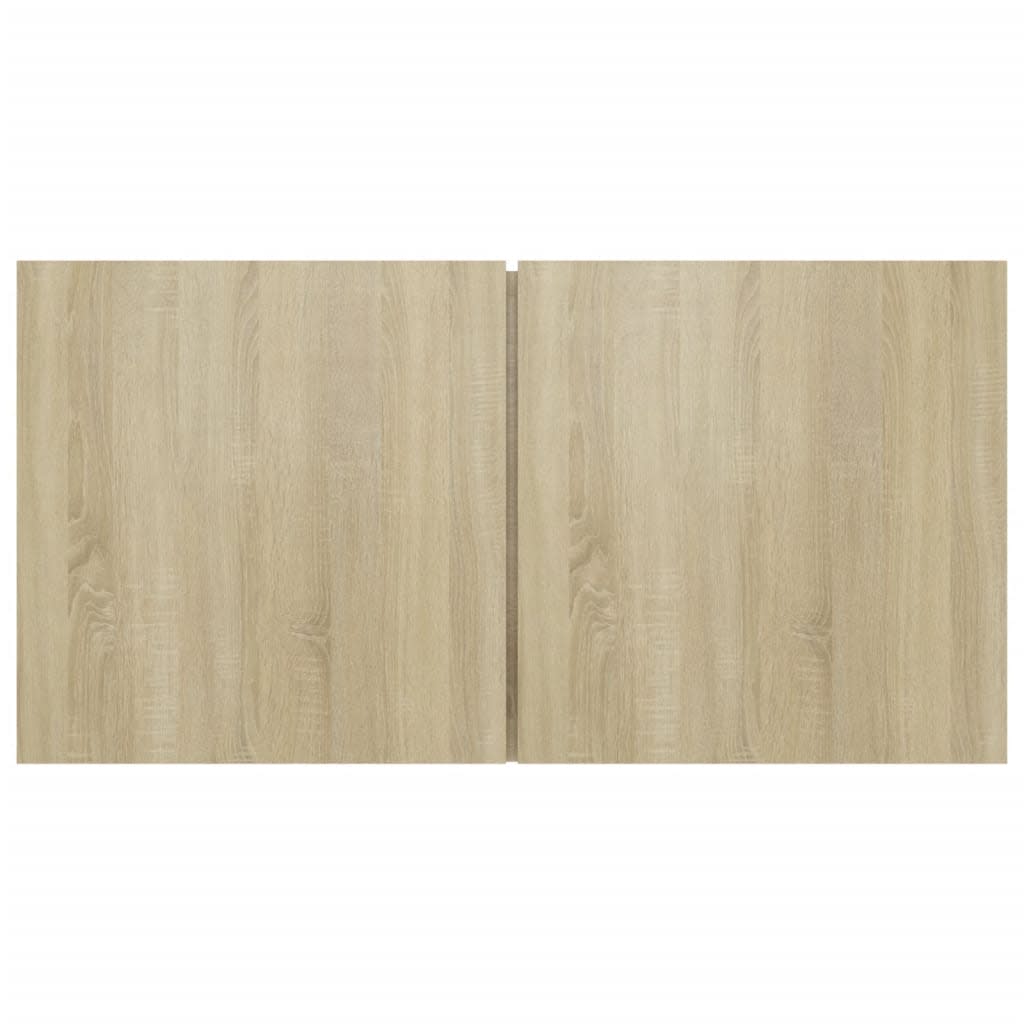 5-részes sonoma tölgyszínű szerelt fa tv-szekrényszett