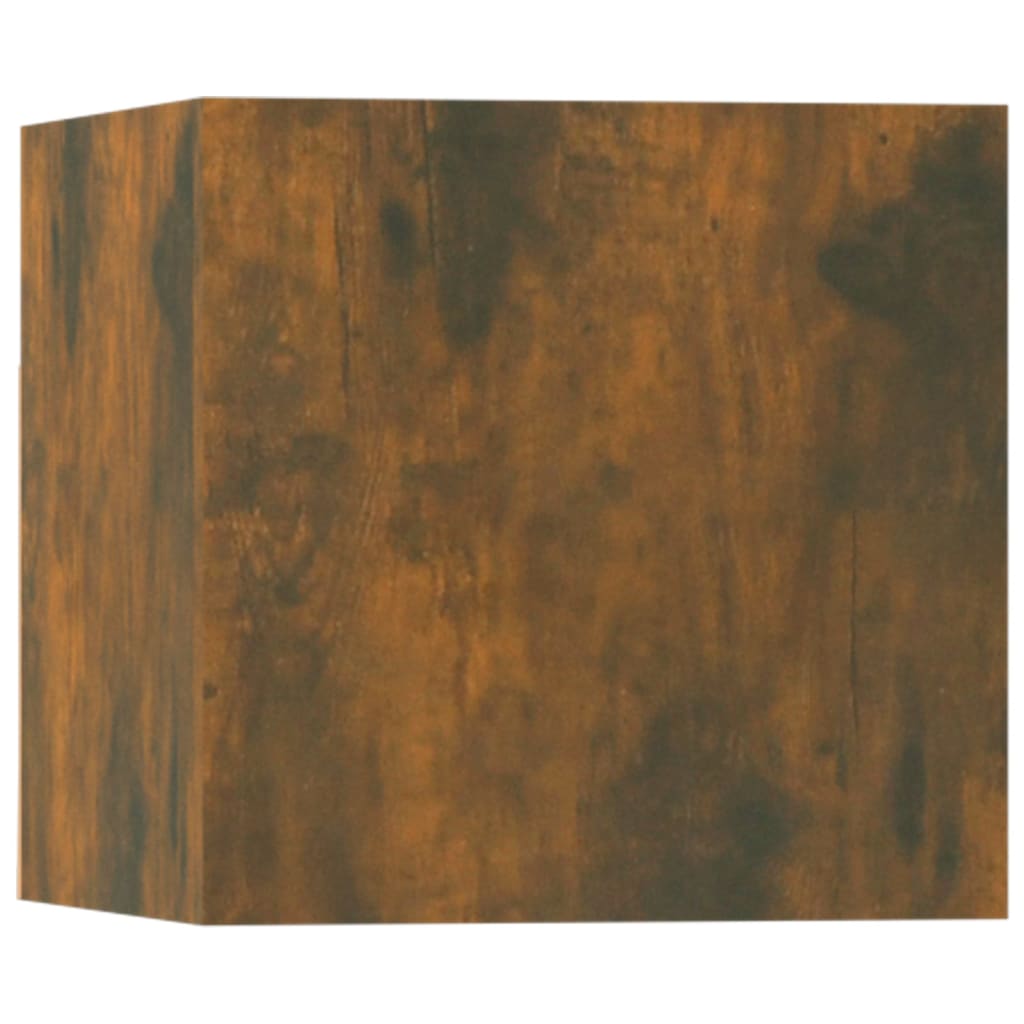 5 részes füstös tölgy színű szerelt fa tv-szekrényszett