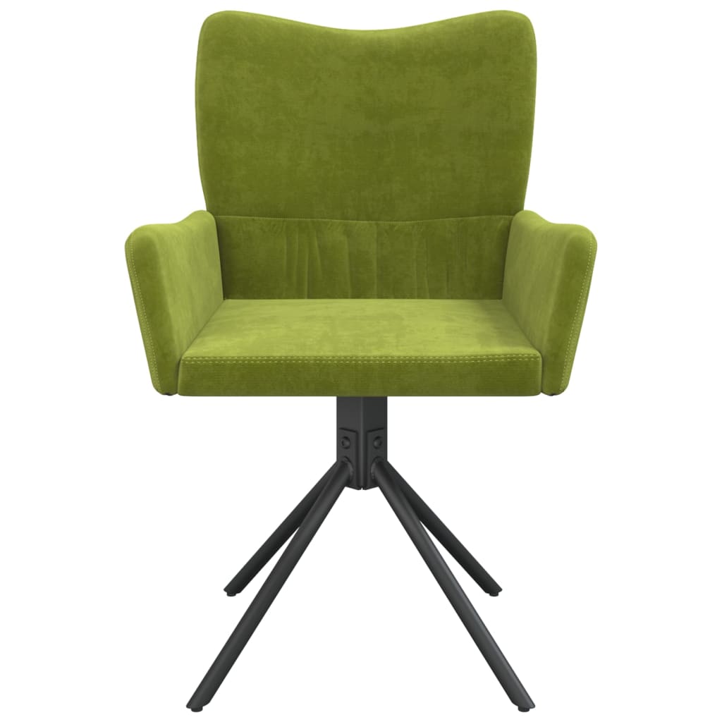 2 db világoszöld bársony forgó étkezőszék