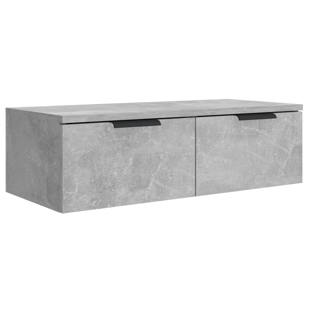 2 db betonszürke szerelt fa fali szekrény 68 x 30 x 20 cm 2 db betonszürke szerelt fa fali szekrény 68 x 30 x 20 cm