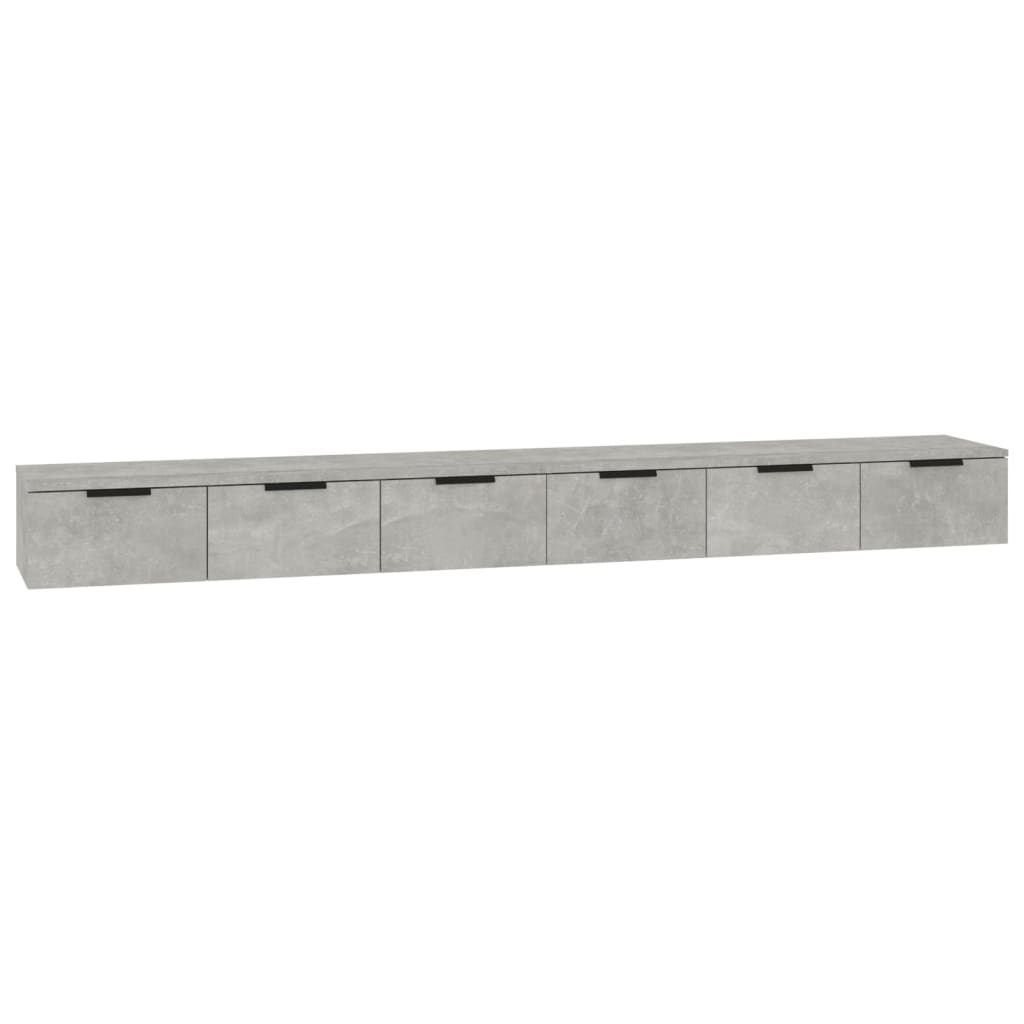 2 db betonszürke szerelt fa faliszekrény 102 x 30 x 20 cm 2 db betonszürke szerelt fa faliszekrény 102 x 30 x 20 cm