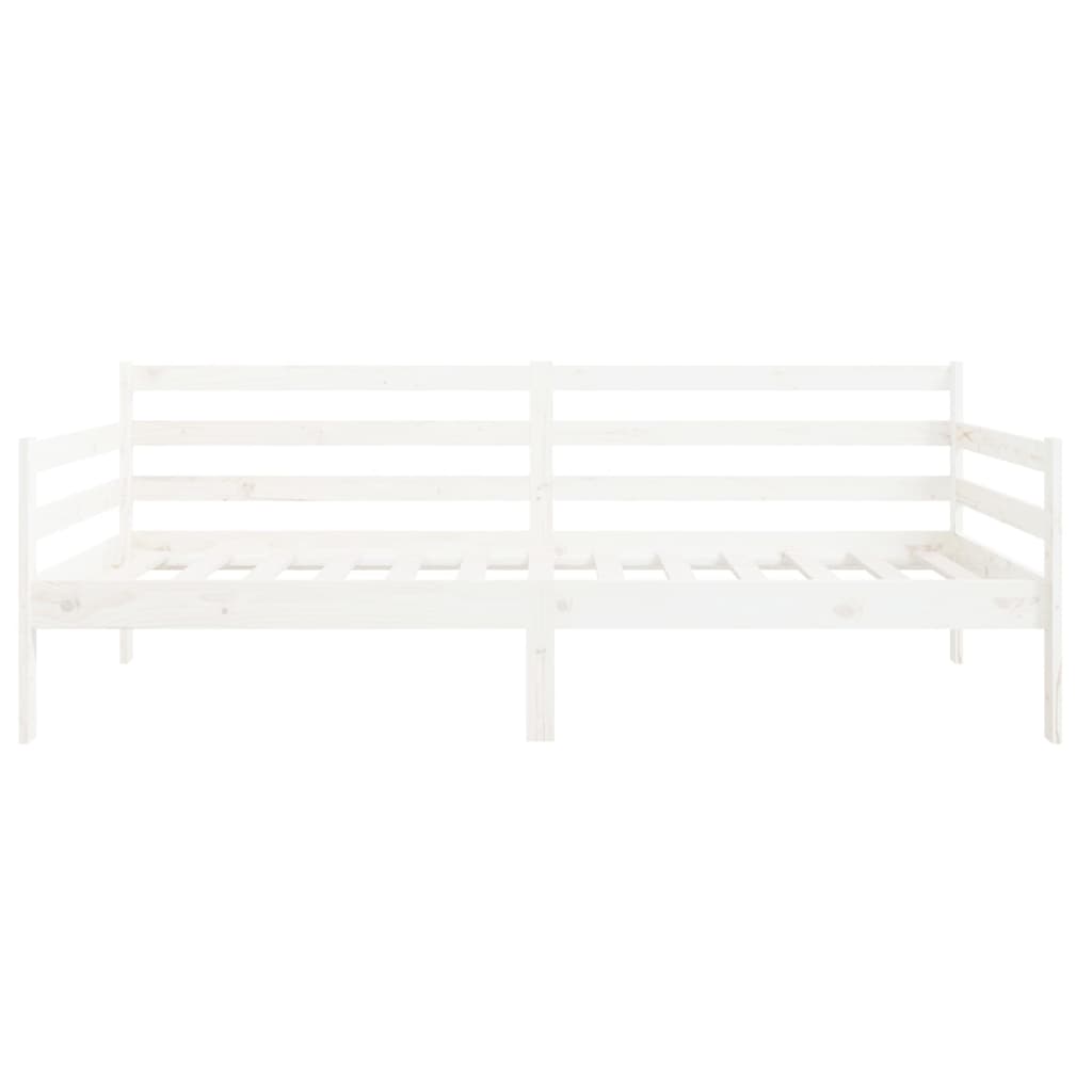 Fehér tömör fenyőfa kanapéágy 80 x 200 cm