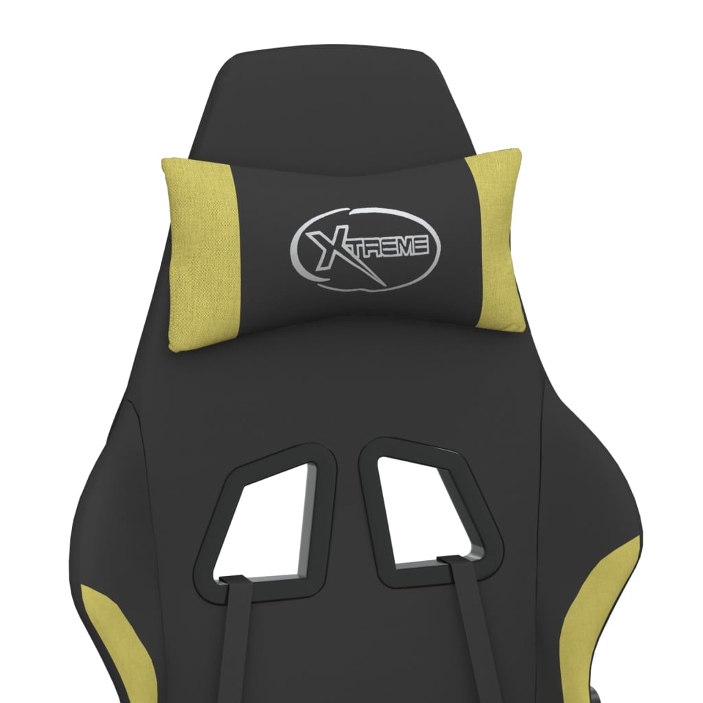 Fekete és világoszöld szövet forgó játékszék