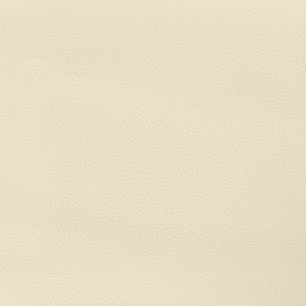 2 db krémszínű műbőr fejtámla 100x5x78/88 cm