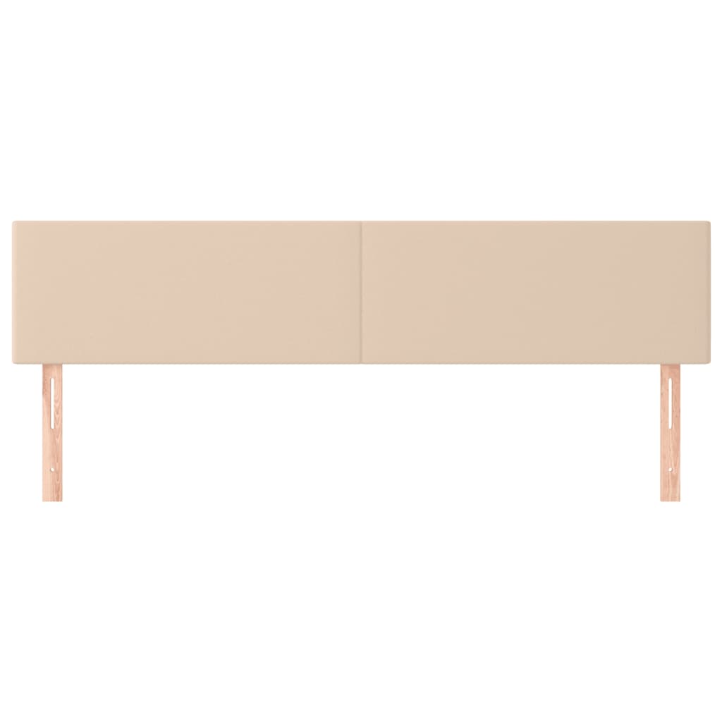 2 db cappuccino színű műbőr fejtámla 100 x 5 x 78/88 cm