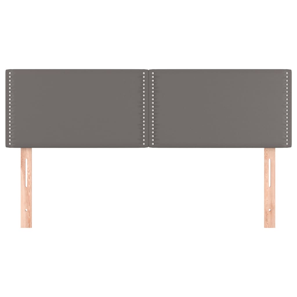 2 db szürke műbőr fejtámla 72 x 5 x 78/88 cm