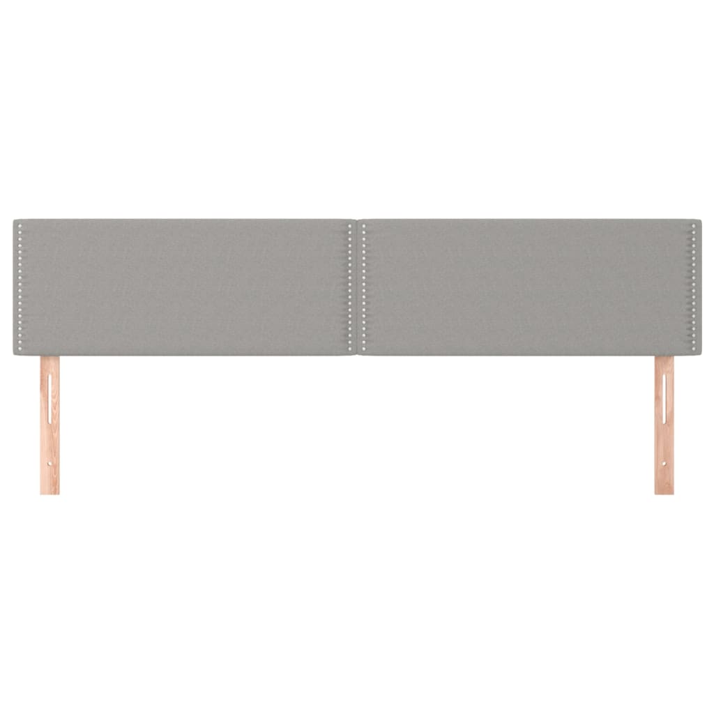 2 db világosszürke szövet fejtámla 90x5x78/88 cm