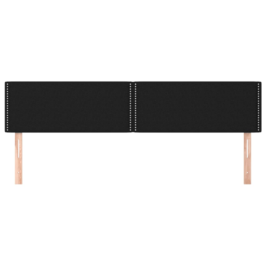 2 db fekete szövet fejtámla 90x5x78/88 cm