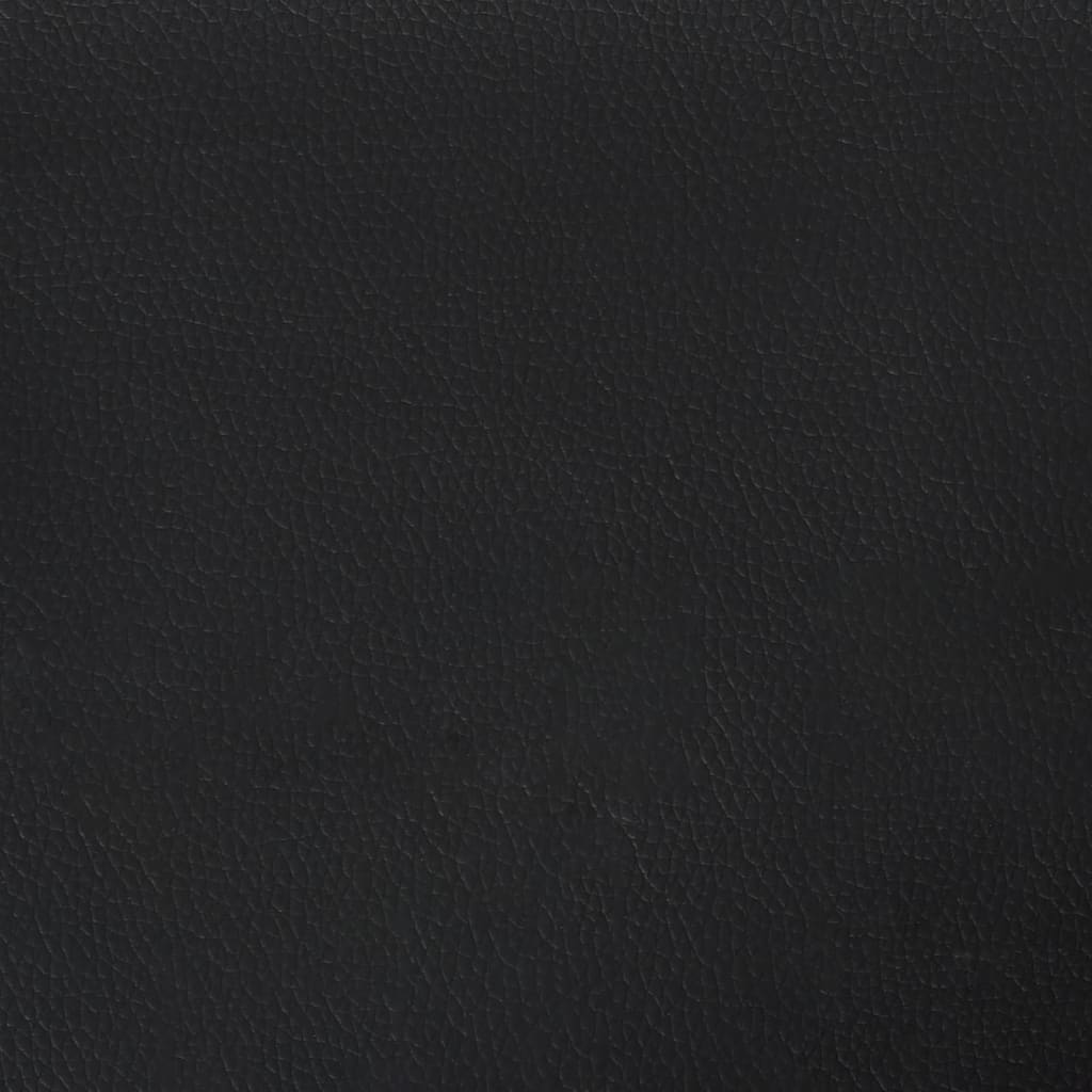 2 db fekete műbőr fejtámla 100x5x78/88 cm