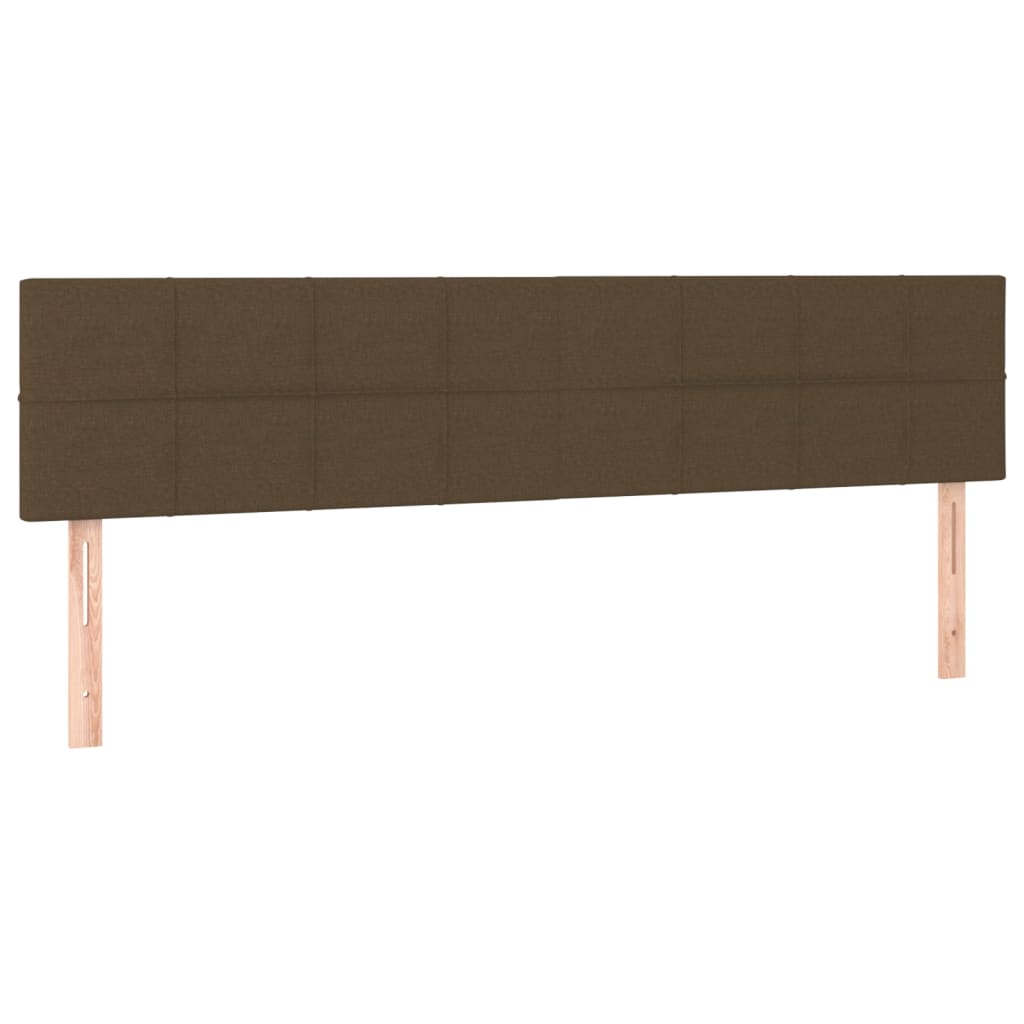 2 db sötétbarna szövet fejtámla 100x5x78/88 cm
