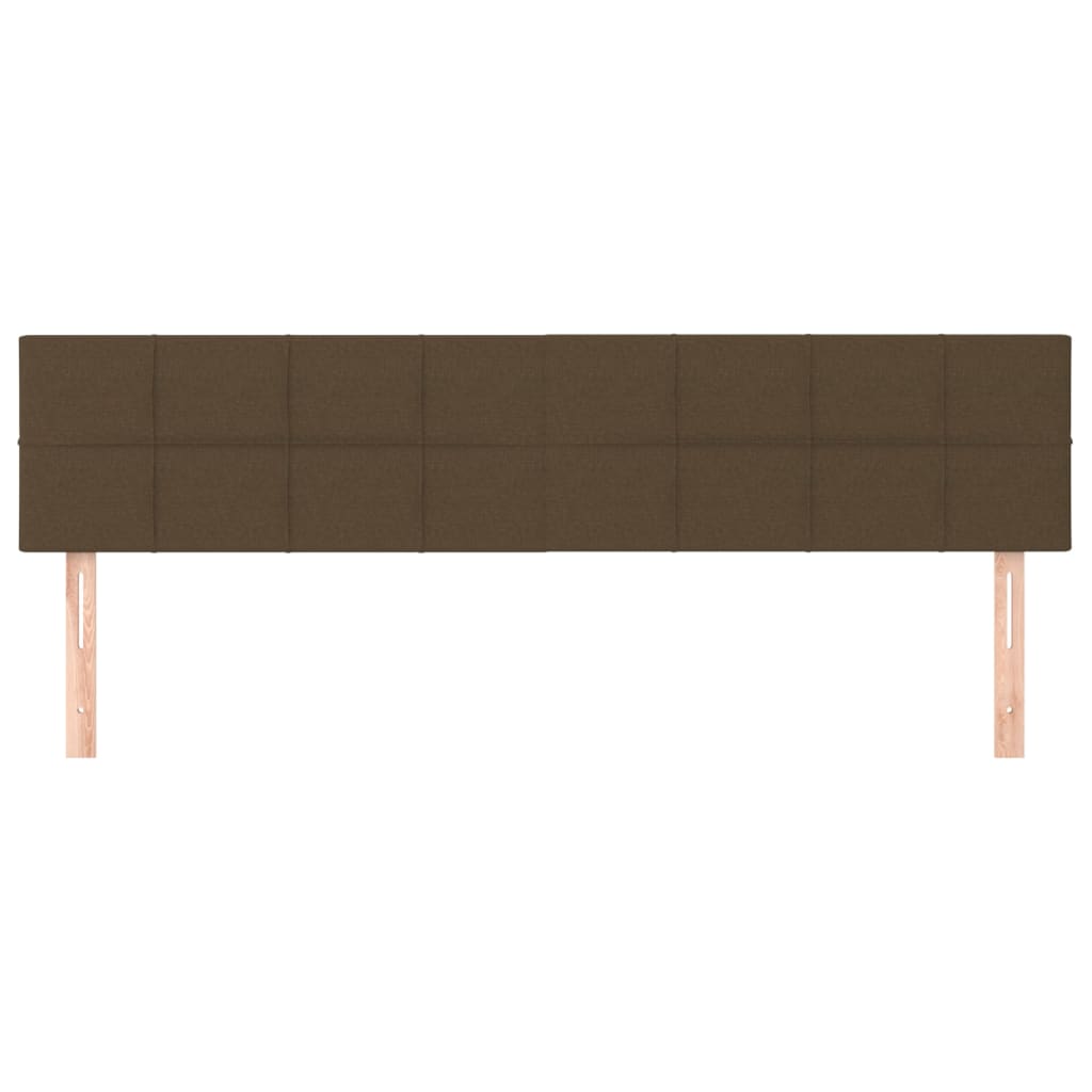 2 db sötétbarna szövet fejtámla 100x5x78/88 cm