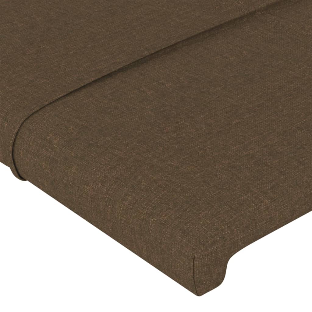 2 db sötétbarna szövet fejtámla 100x5x78/88 cm