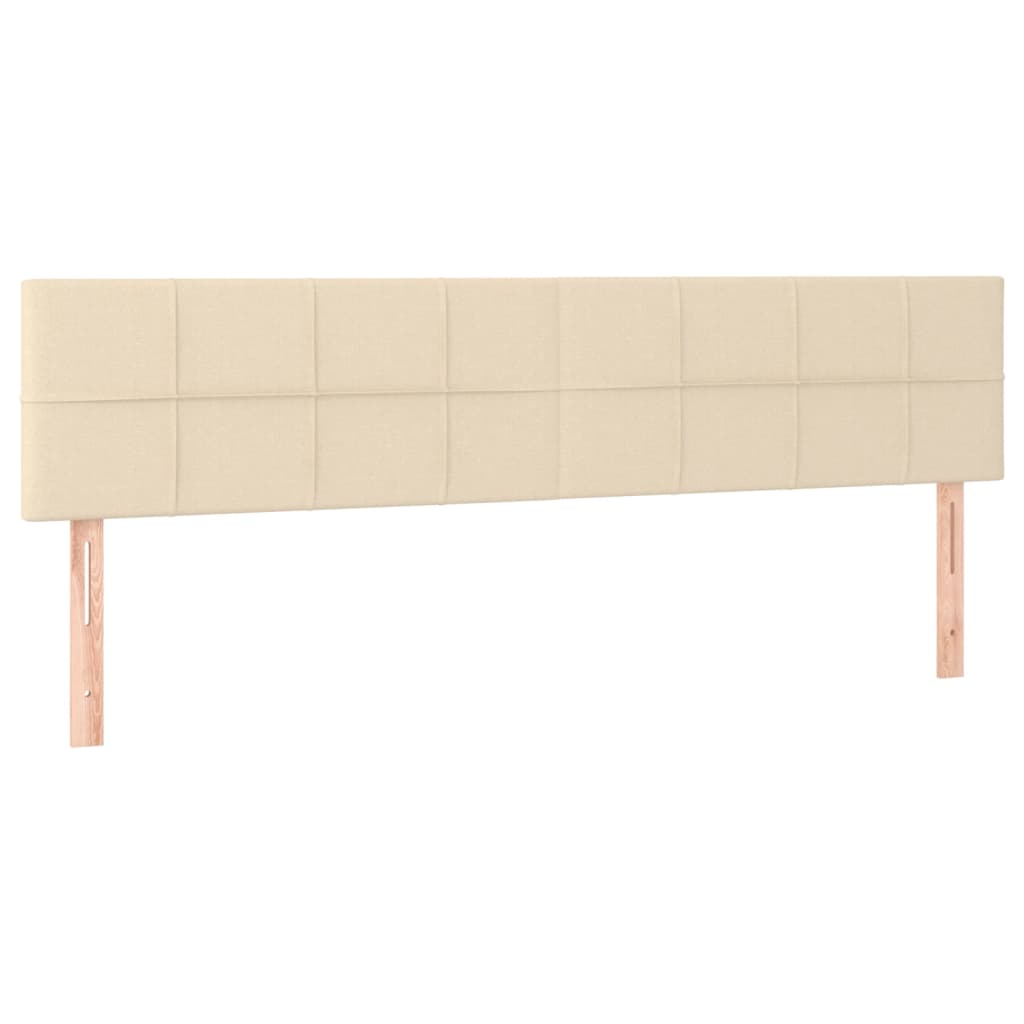 2 db krémszínű szövet fejtámla 100x5x78/88 cm
