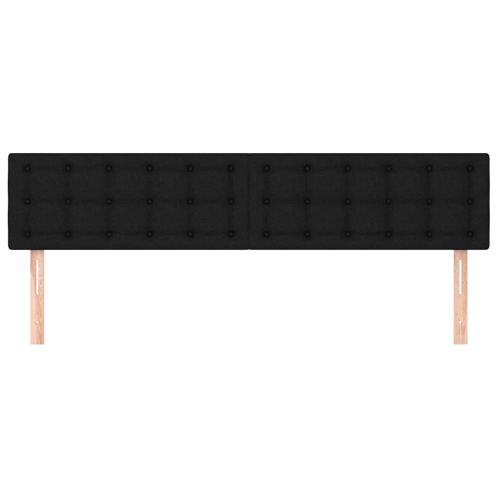 2 db fekete szövet fejtámla 80 x 5 x 78/88 cm