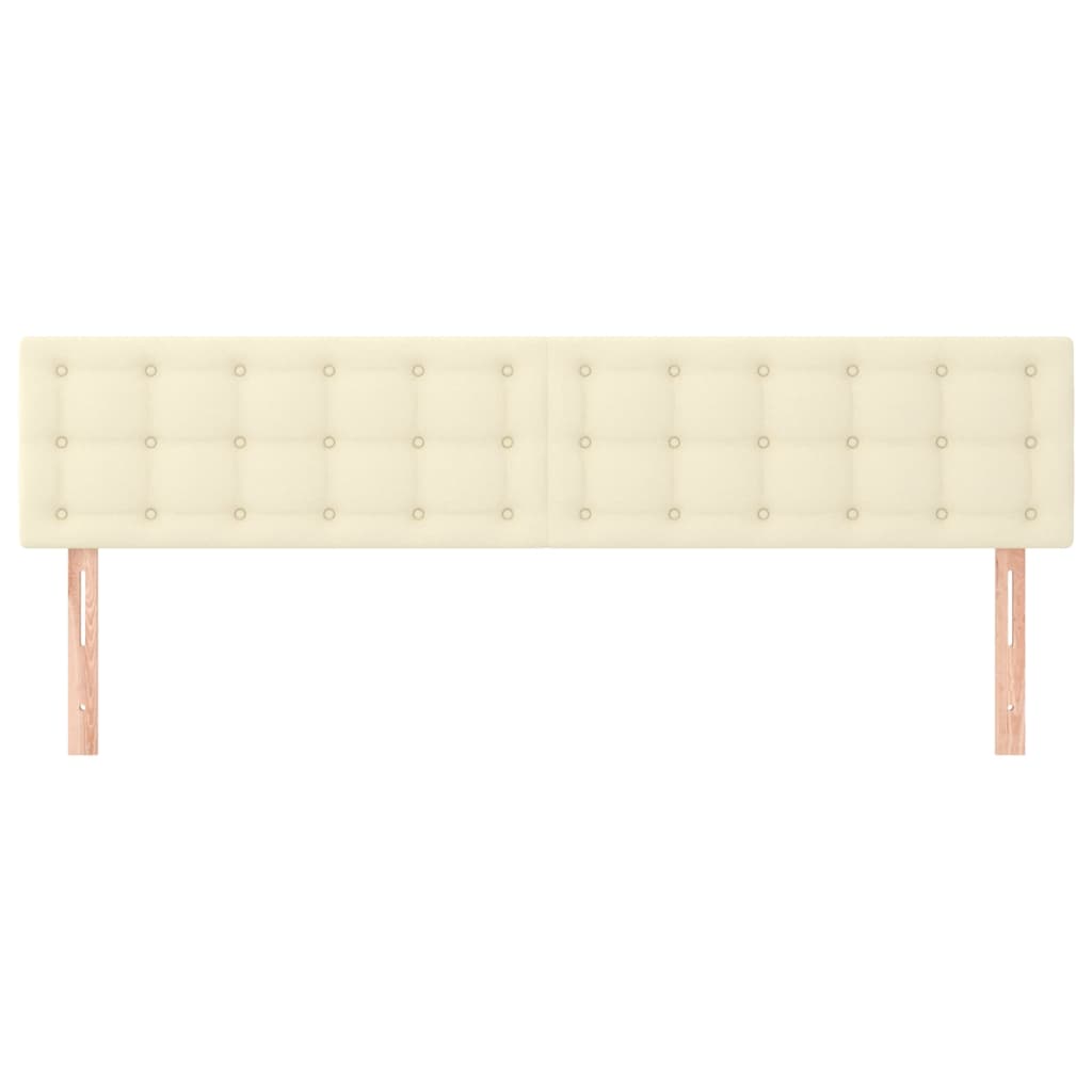 2 db krémszínű műbőr fejtámla 80 x 5 x 78/88 cm