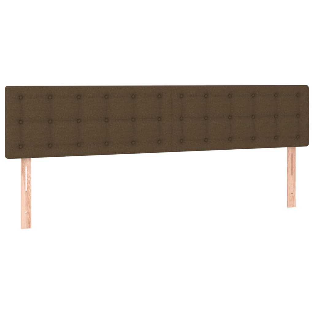 2 db sötétbarna szövet fejtámla 90x5x78/88 cm