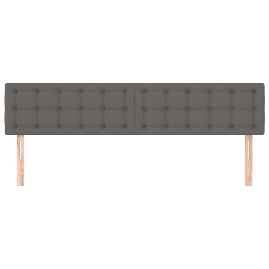 2 db szürke műbőr fejtámla 90x5x78/88 cm