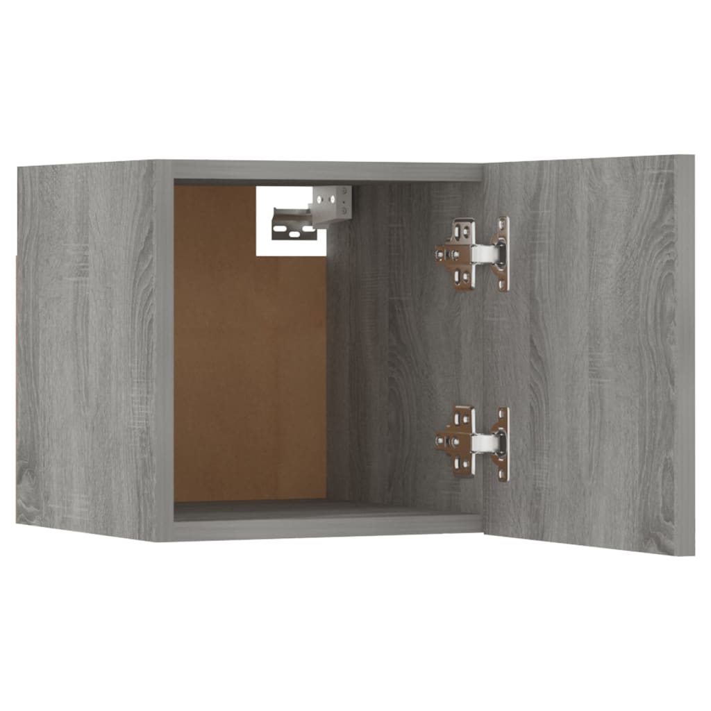8 db szürke sonoma színű fali tv-szekrény 30,5 x 30 x 30 cm 8 db szürke sonoma színű fali tv-szekrény 30,5 x 30 x 30 cm