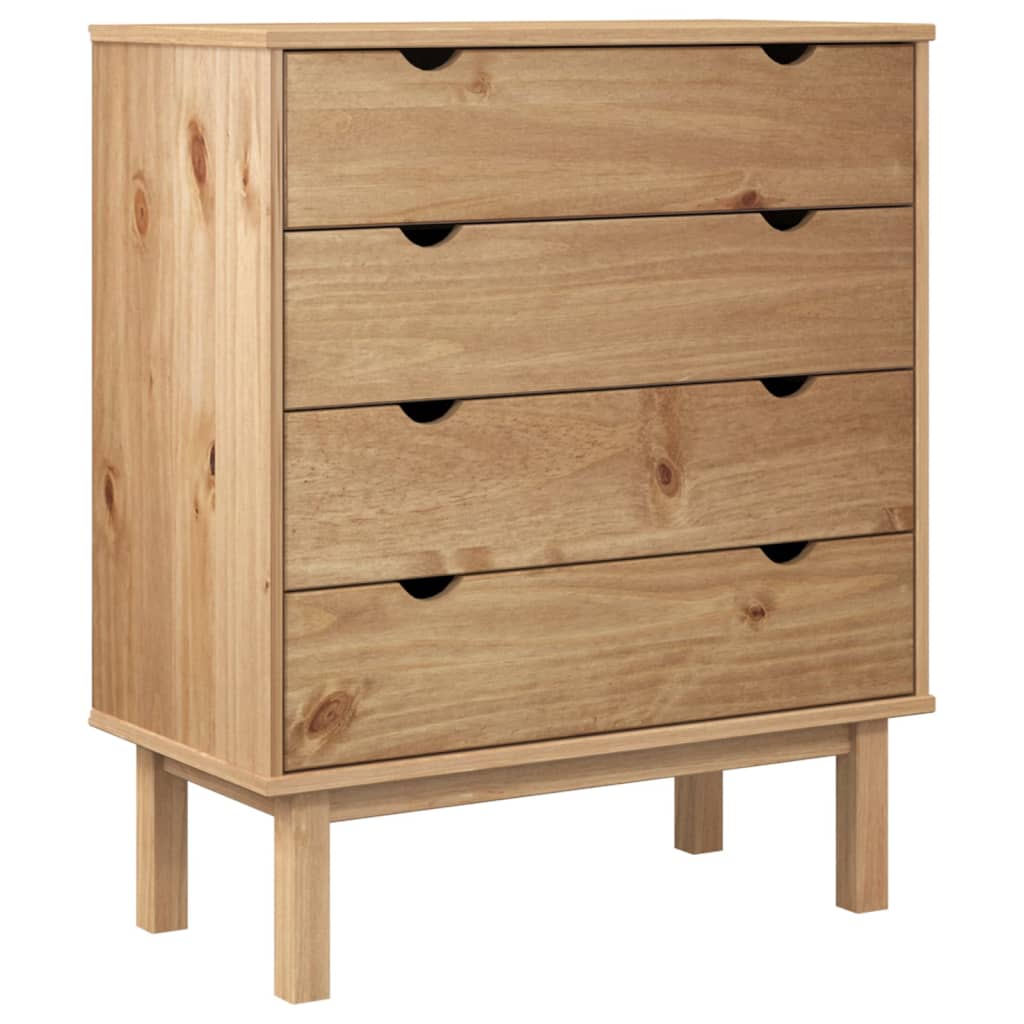 Tömör fenyőfa fiókos szekrény 76,5 x 39,5 x 90 cm Tömör fenyőfa fiókos szekrény 76,5 x 39,5 x 90 cm