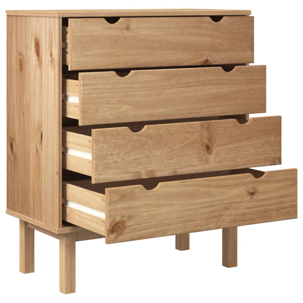 Tömör fenyőfa fiókos szekrény 76,5 x 39,5 x 90 cm Tömör fenyőfa fiókos szekrény 76,5 x 39,5 x 90 cm