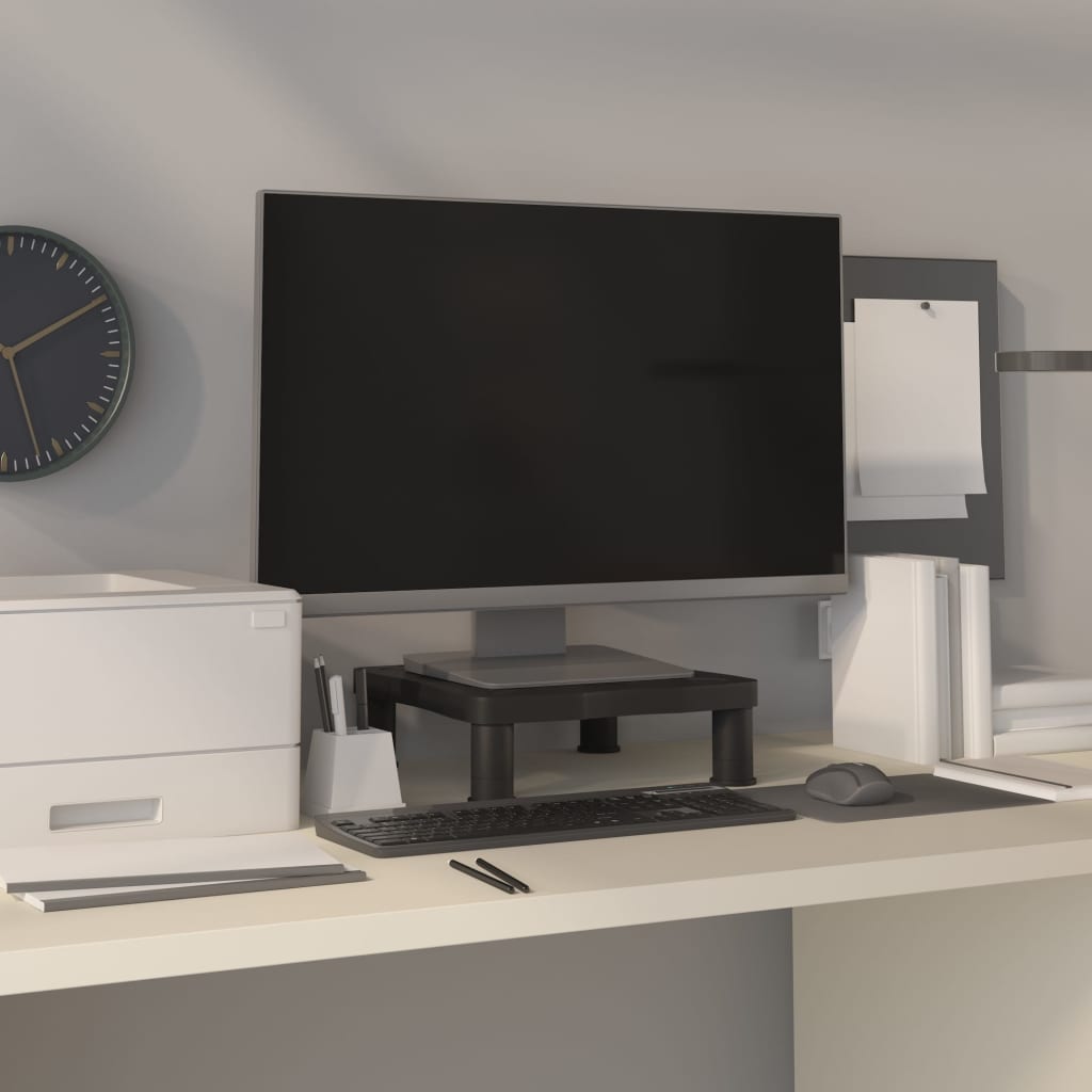 Fekete monitorállvány 33,5 x 34 x 10,5 cm Fekete monitorállvány 33,5 x 34 x 10,5 cm