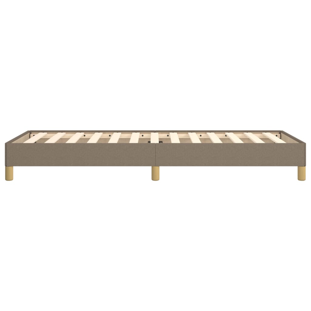 Tópszínű szövet ágykeret 90x200 cm