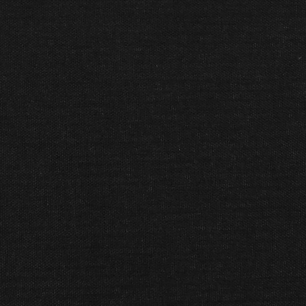 Fekete szövet ágykeret 140x200 cm