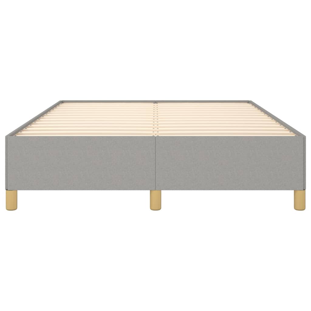 Világosszürke szövet ágykeret 140x200 cm