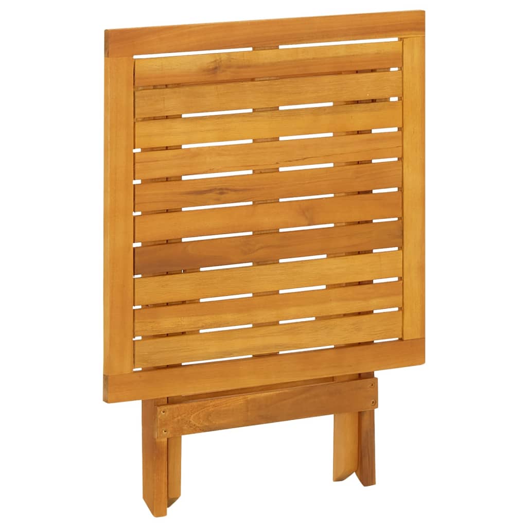 Tömör akácfa kültéri nyugágy lábtartóval és asztallal