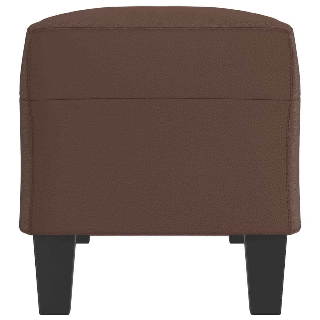 Barna műbőr pad 100 x 35 x 41 cm