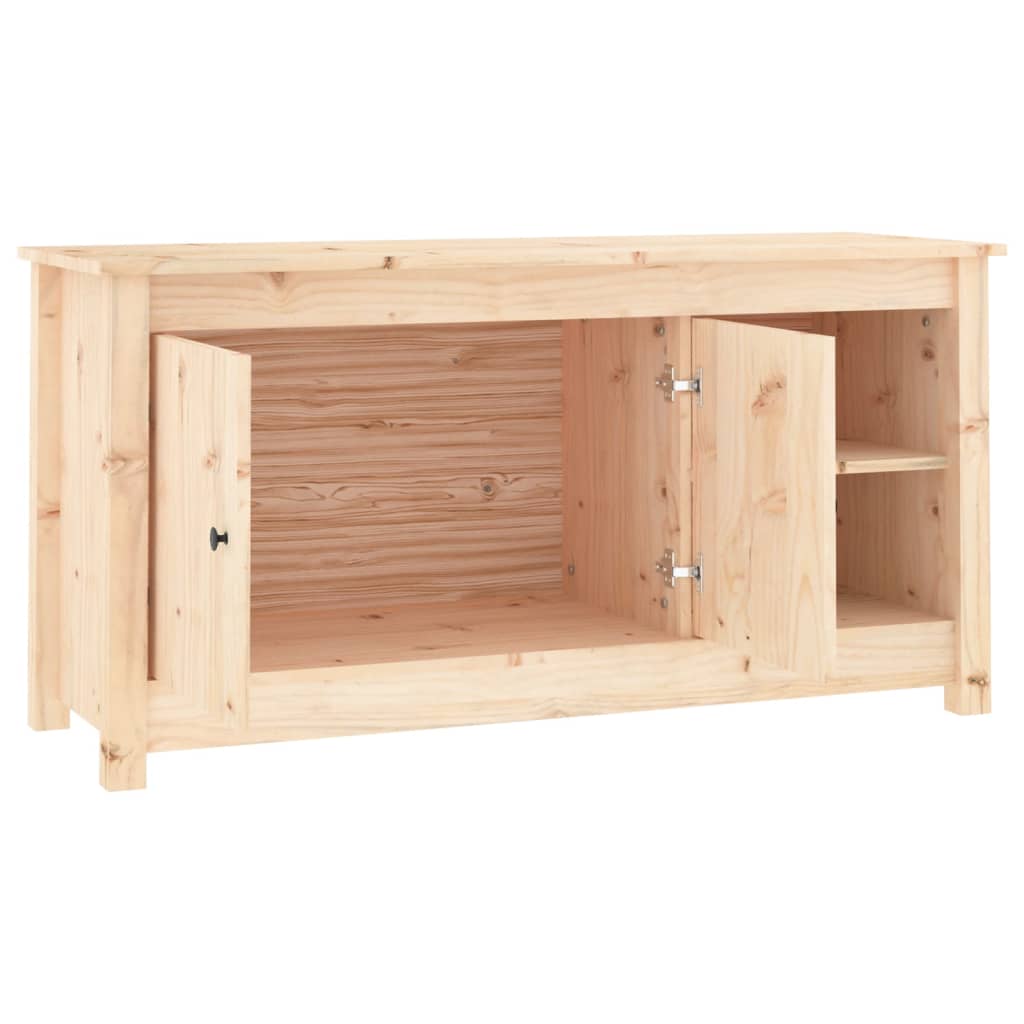 Tömör fenyőfa tv-szekrény 103 x 36,5 x 52 cm Tömör fenyőfa tv-szekrény 103 x 36,5 x 52 cm