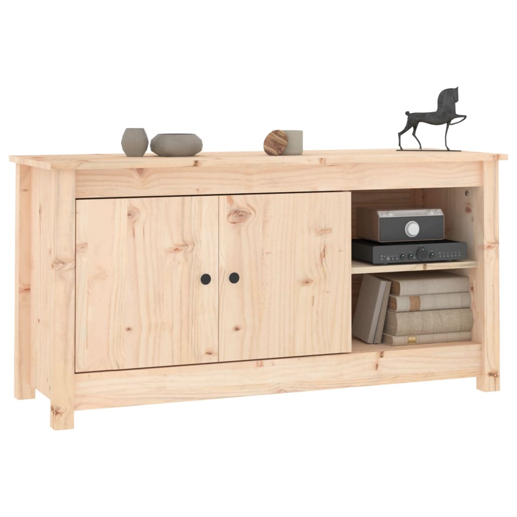 Tömör fenyőfa tv-szekrény 103 x 36,5 x 52 cm Tömör fenyőfa tv-szekrény 103 x 36,5 x 52 cm