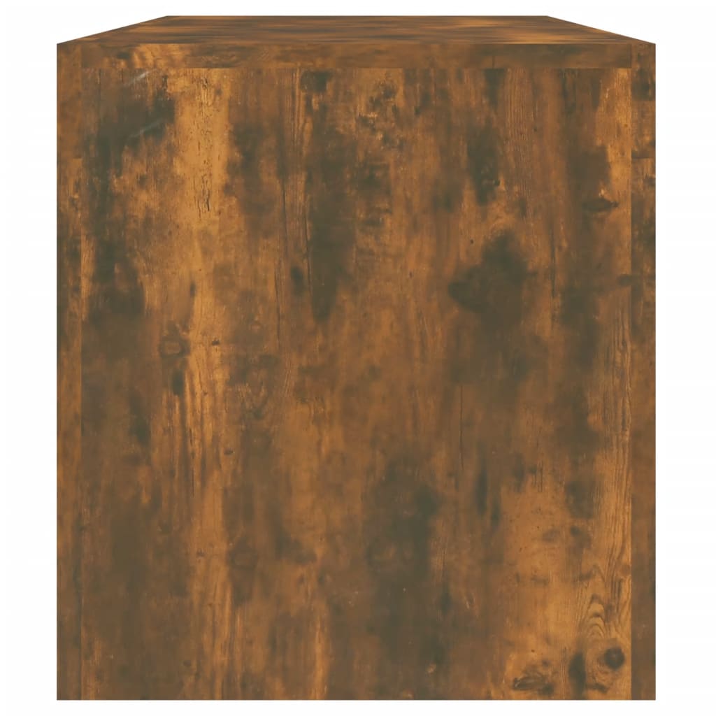 Füstös tölgyszínű tv-szekrény led-lámpákkal 140 x 36,5 x 40 cm Füstös tölgyszínű tv-szekrény led-lámpákkal 140 x 36,5 x 40 cm