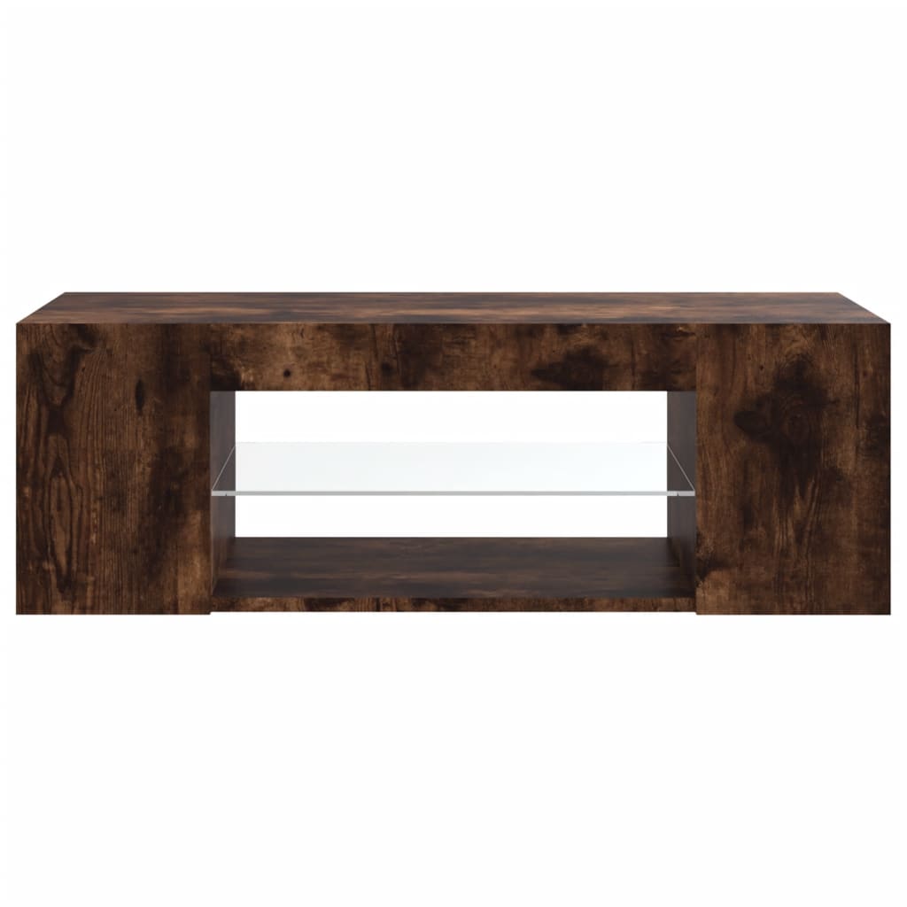 Füstös tölgy színű led-es tv-szekrény 90 x 39 x 30 cm Füstös tölgy színű led-es tv-szekrény 90 x 39 x 30 cm