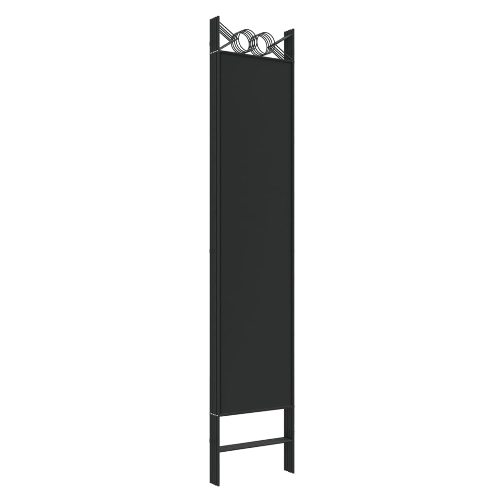 5 paneles fekete szövet térelválasztó 200x200 cm 5 paneles fekete szövet térelválasztó 200x200 cm