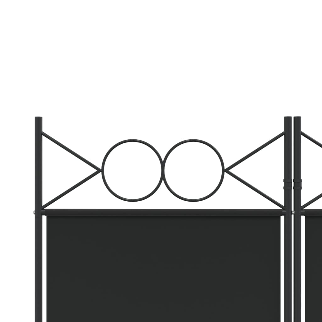 6-paneles fekete szövet térelválasztó 240 x 200 cm 6-paneles fekete szövet térelválasztó 240 x 200 cm