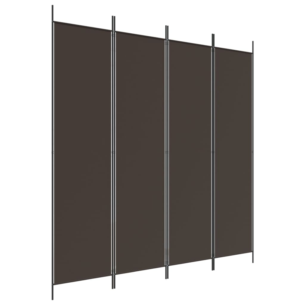 4 paneles barna szövet paraván 200x200 cm 4 paneles barna szövet paraván 200x200 cm