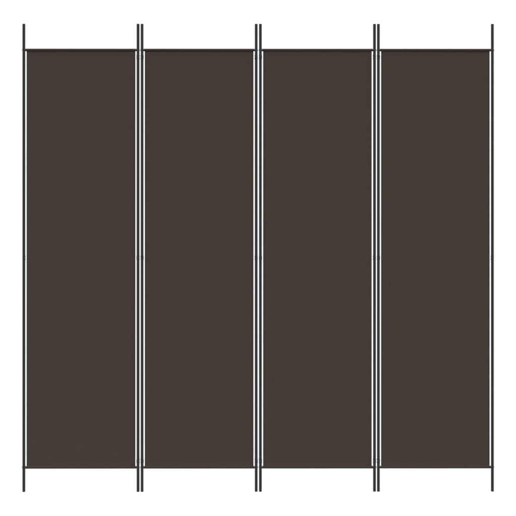 4 paneles barna szövet paraván 200x200 cm 4 paneles barna szövet paraván 200x200 cm